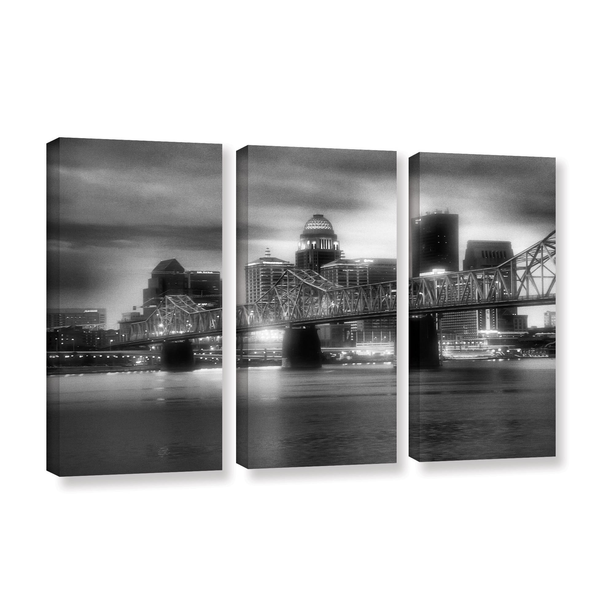 ArtWall Steve Ainsworth "Gritty City" 3-Piece Gallery-wrapped Canvas Set