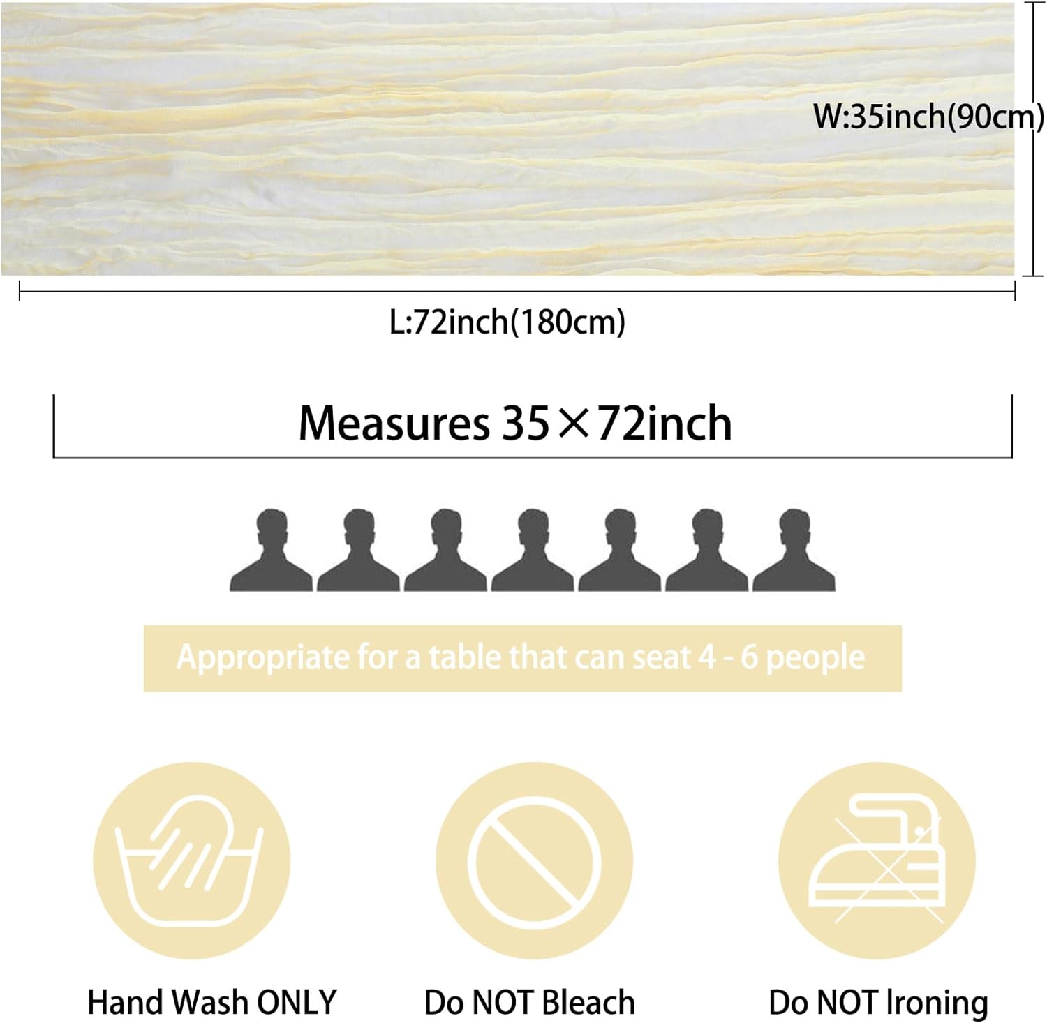 Wehilion 12PCS Cheesecloth Table Runner Boho Gauze Table Runner Cheese Cloth Long Table Runner Rustic Table Runner for Wedding Bridal Shower Birthday Party Table Decor