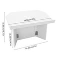 thumbnail image 2 of Foldable Tabletop Podium Portable Desktop Lectern Speaker Desk Lectern White, 2 of 10