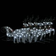 thumbnail image 2 of vidaXL Reindeer & Sleigh Christmas Decoration 100 LEDs Outdoor Gold, 2 of 48