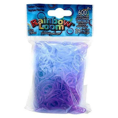 Solar - Neptune UV, Latex free rubber bands for Rainbow Loom Rubber Band Bracelet. By Rainbow (Best Rainbow Loom Bracelet Ever)