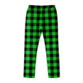 thumbnail image 6 of Dwelliawo Cute Pajama Pants Comfy Christmas Pajama Pants Matching Halloween Pajamas Christmas Plaid Pajama Bottom Baggy Checkered Drawstring Sweatpants Army Green 2XL, 6 of 6