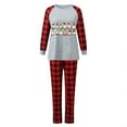 thumbnail image 2 of SwiftWear Christmas Matching Family Pajamas Sets Cute Gnomes Print Top + Plaid Bottom Sleepwear Soft Jammies, 2 of 4