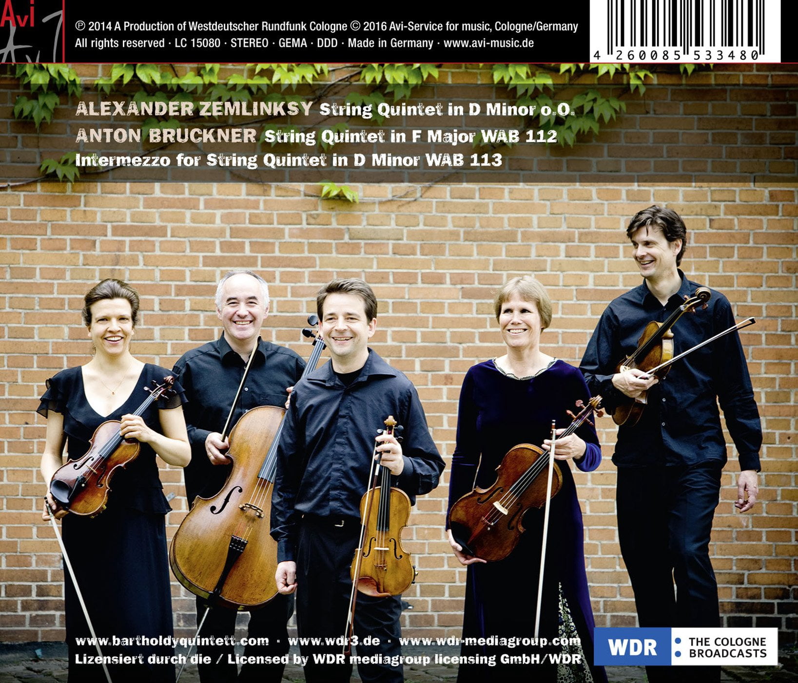 Bruckner / Zemlinsky / Bartholdy Quintett - Bruckner & Zemlinksy: String Quintets - Music & Performance - CD