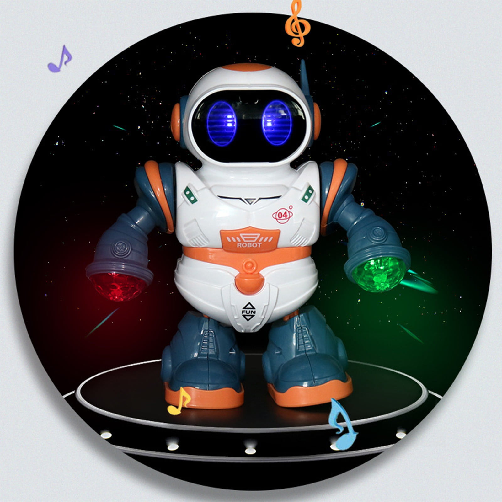 YiJuHui 3pcs Dancing Robot Toy with Music and LED Lights, Interactive Stunt Swings, Electronic Motion Tech Gift