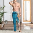 thumbnail image 2 of Fotbe Shells and Starfish Pantalones de Pijama para Hombre, Pantalones de Dormir, Pantalones de Casa con Cintura Ajustable y Bolsillos-Medium, 2 of 6