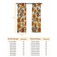 thumbnail image 6 of Fsddascl Sunflower Fall Blackout Curtains for Bedroom/Living Room, Thermal Insulated Kitchen Curtains, Autumn Rustic Vintage Botanical Floral Grommet Darkening Window Treatment Drapes 52"x63"x2, 6 of 6