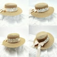 thumbnail image 3 of ROZYARD Women Summerbeach Straw Cap Bride Honeymoons Hat Bachelorette BeachParty Sun Hat, 3 of 12
