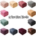 thumbnail image 4 of Fleece Blanket under $5! Cagogo Super Soft Fleece Blanket, Warm Solid Color Throw Rug, Sofa Bedding Blanket 70x100cm, Plush Microfiber Blanket, Home Decor Comfortable Couch Cover, 4 of 4