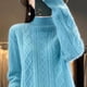 thumbnail image 5 of Suéter de otoño-invierno para mujer, jersey grueso de lana merino 100%, cuello alto, informal, de cachemira, moda coreana, novedad de 2024, 5 of 5