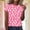 A315 Pink, variant on Easter Shirt for Women Religious Cross And Bunny Graphic T-Shirt Short Sleeve Crewneck Loose Fit Festival Apparel Easter Sunday Gift
