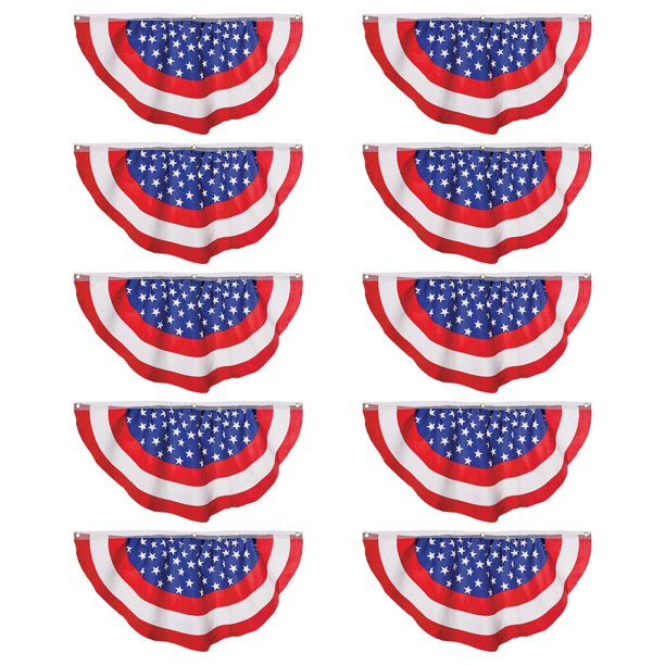 KAKOWELY 10 banderas del Día de la Independencia, banderines decorativos para fiestas, festivales y adornos