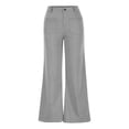 thumbnail image 4 of Womens Cargo Pants Straight Wide Leg Low Rise Solid Cargos for Women Going out Trousers with Pockets Loose Fit (XX-Large, Gray1), 4 of 6