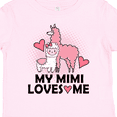 thumbnail image 4 of Inktastic My Mimi Loves Me Llama Girls Toddler T-Shirt, 4 of 5