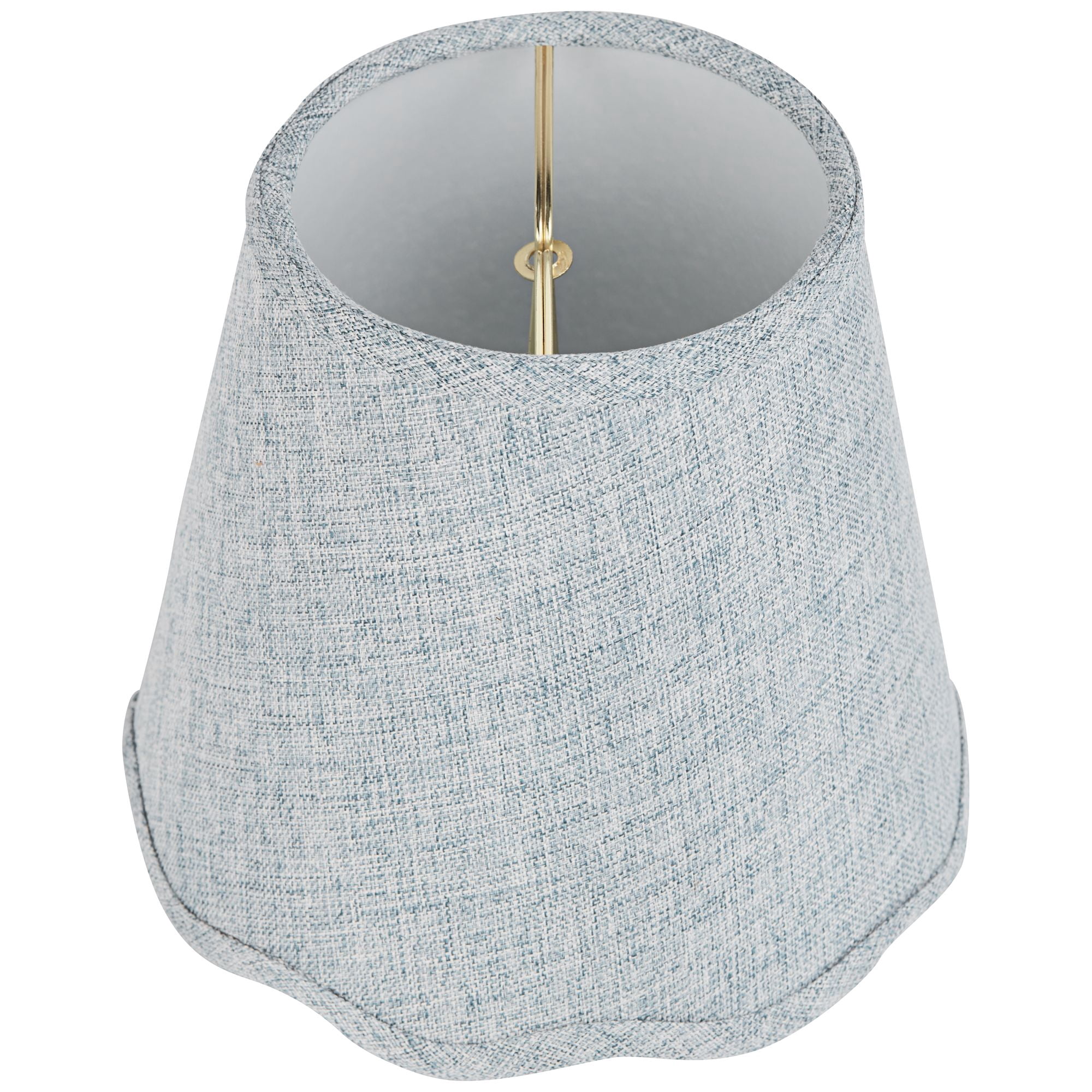 Springcrest Mylie Gray Scallop Empire Lamp Shade 4x6x5.5 (Clip-On)