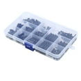 thumbnail image 3 of maskred 260piece Reliable Nylon Screw Set With Storage Box - Must-Have Hardware For Craftsmen Easy Installation Screw Nuts black 1Set, 3 of 6