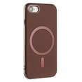thumbnail image 4 of for iPhone 7 / iPhone 8 / iPhone SE 2022 & 2020 Strong Magnetic Case Compatible with Mag-Safe, Luxury Elegant PU Leather TPU Bumper Shockproof Protective Slim Magnetic Phone Cover, Brown, 4 of 6