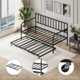 thumbnail image 4 of ChenyueFurn with Trundle, Space Saving Metal Daybed, 4 of 10