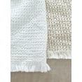 thumbnail image 5 of White Cool Cotton Waffle Bed Blanket Bright White / Throw 50x70, 5 of 10