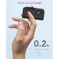 thumbnail image 3 of Yelomin Mini Portable Charger 6000mAh Power Bank,USB C Cell Phone Portable Power, LED Display Battery Pack Compatible With iPhone 16/15/15 plus/15 pro/15 pro Max/Android/Samsung/Moto/LG etc (Black), 3 of 8