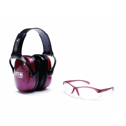 HOWARD LEIGHT WOMAN''S SHOOTING SAFETY COMBO EARMUFF/SHOOTING GLASSES