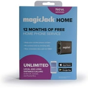 magicJackHome 2019 (Latest Version) VOIP Phone Adapter Portable Home and On-The-Go Digital Phone Service. Unlimited