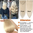 thumbnail image 6 of SEGO Clip in Hair Extensions Human Hair Full Head 100% Real Remy Thick Hair Extensions Silky Straight Balayage Blonde Hair Pieces, 6 of 7
