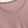 thumbnail image 5 of Fengqque Womens Basic T Shirts Summer Tops Modal Tshirts for Women V Neck Short Sleeve Casual Basic Loose Tops Women's Tops Khaki XL(XL), 5 of 6