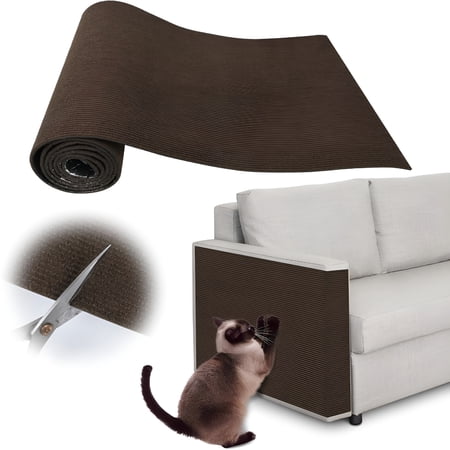 XIBUFE Cat Scratch Furniture Protector 15.75 X 78.74 Couch Protector From Cat Claws DIY Cat Couch Protector From Cat Claws for Leather Wood Textile Fabrics