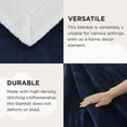 thumbnail image 6 of U by Bedsure Sherpa Fleece Throw Blanket Twin Size Navy - Thick and Warm, Soft Fuzzy Blanket,60x80 inches, 6 of 7