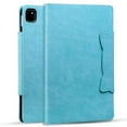thumbnail image 5 of for iPad Pro 11 Inch 5th Generation 2024 Case, Vintage Soft PU Leather Case with 2 Anti-Slip Strips Adjustable Angle Kickstand & 4 Card Slots (Include 1 Photo Slot) Auto Sleep/Wake, Skyblue, 5 of 9