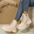 thumbnail image 5 of POROPL Ankle Boots for Women High Heel Fleece Shoes,Boots for Women Size 5.5, 5 of 9