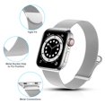 thumbnail image 2 of correa compatible con Apple Watch, malla de alambre ajustable de acero inoxidable magnético, 2 of 5