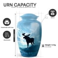 thumbnail image 5 of Yatskia Frozen Wilderness Moose Small Memorial Keepsake Urns for Human Ashes Adult Mom and Dad, Large Funeral Urn for Adult Ash, (Classic 10 Inch and 3 Inch), 5 of 8