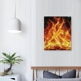 thumbnail image 4 of Patifu Fire Flames Stars Canvas Wall Art for Living Room Bedroom 16x20 in, 4 of 5