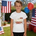 thumbnail image 2 of WAYUTE Boys Tshirts Crewneck 250th Anniversary USA Shirt Patriotic Graphic 4th of July Festival Kids Youth Trendy Top Summer Casual, 2 of 4