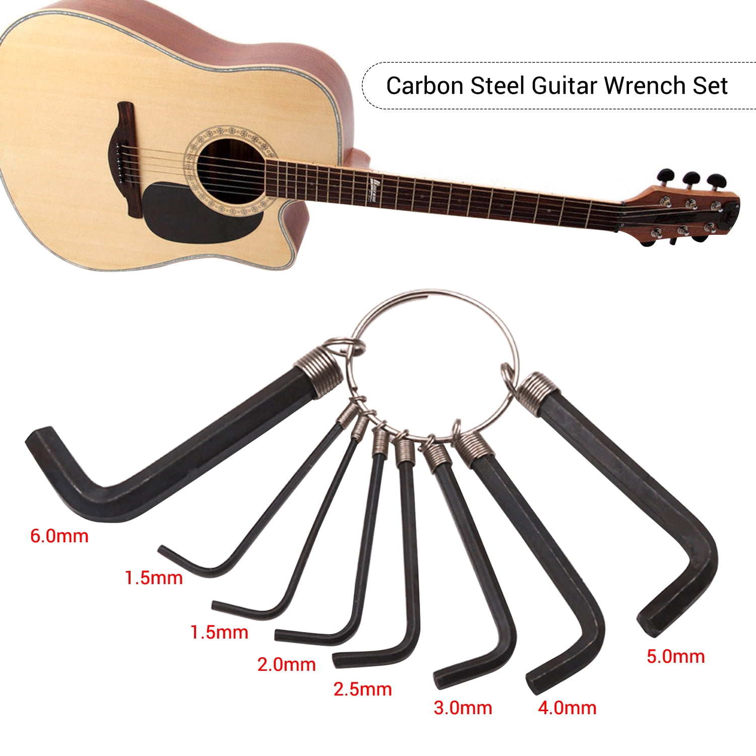 Bass And Ukulele For Guitar Guitar Allen Wrench Wear-resistant And Durable For Guitar Bass And Ukulele. 