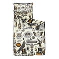 thumbnail image 2 of Beige Halloween Skull Pumpkin Pattern Toddler Nap Mats for Kids Preschool,50"x20" Sleeping Mat Bag or Kids,Toddler Sleeping Bag,Toddler Nap Mat or Daycare, 2 of 6