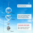 thumbnail image 3 of Tanuke Bird For Outside Reflective 3D Stainless Wind Garden Decor Scare Device, 3 of 8