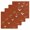Red, variant on Japanese Style Kitchen Dish Towels for Drying Dishes Set of 4, Vintage Art Cranes Ocean Wave Red Waffle Weave Microfiber Hand Tea Bathroom Towels Quick Dry & Absorbent Towel 12x12