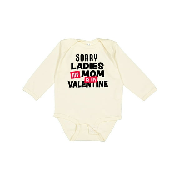 Inktastic Sorry Ladies My Mom is My Valentine Boys Long Sleeve Baby Bodysuit