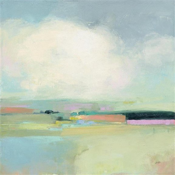 Giant Art 54x54 Colorful Horizon I Fine Art Giant Canvas Print in Multi-Color