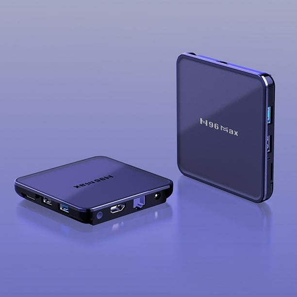 Reproductor Multimedia H96 Max V12 Android TV Set Top Box Receptor de reproductor multimedia (enchufe 4G + 32G-US) Likrtyny Para estrenar