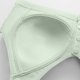 thumbnail image 5 of Puntoco Sujetadores para mujer sin aros, estilo sin aros de acero, con botones en el medio y estampados, ropa interior transpirable para uso diario, 5 of 5