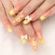 thumbnail image 3 of Uñas postizas de color verde brillante, juego de 24 uñas postizas con cubierta completa de flores bonitas JAMW Sencillez, 3 of 5