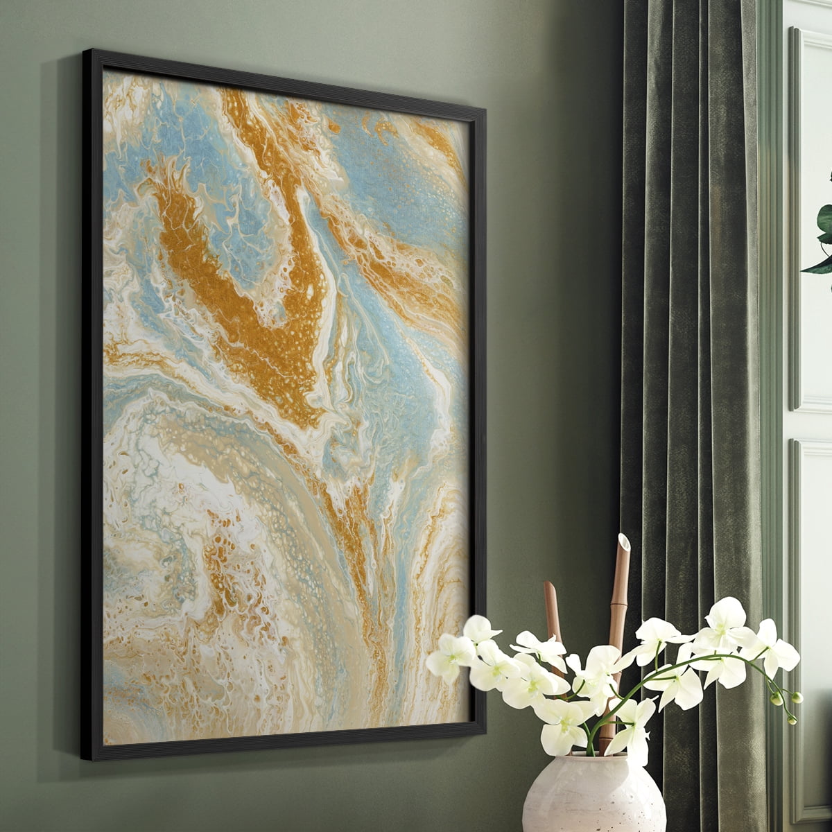 C41 Framed Print in Black Solid Wood Framed Print No Nail Hanging