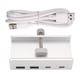 thumbnail image 2 of Hub USB 3,0 de Aluminio con Clip TypeC Hub Desktop Splitter con USB-C 5GBPs Tasa de Transferencia para Ordenadores Portátiles, 2 of 5