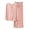 Pink, variant on Women's Summer Lightweight Solid Color Modal Cotton Polyester Long Sleeve Long Pants Pajama Set Elastic Waist Drawstring Breathable Comfortable Loungewear