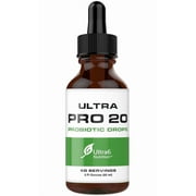 Ultra6 Nutrition Probiotics for Women, Men and Kids - 20 Strain Liquid Probiotic Supplement for Digestive & Gut Health
