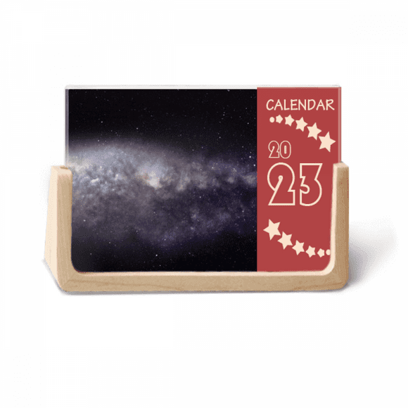 Elliptical Cosc Nebula Universe Pattern Desk Calendar Desktop Decoration 2023